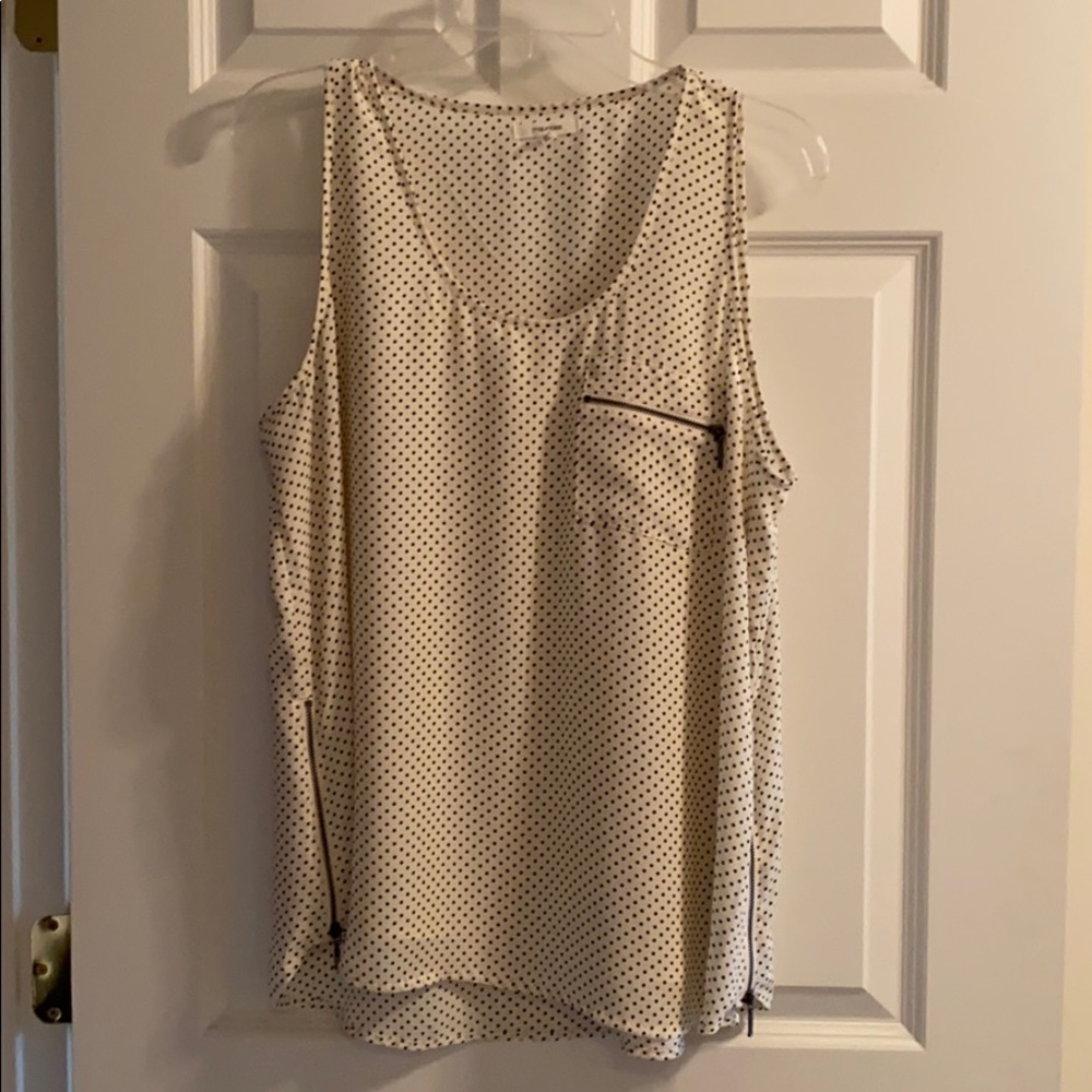 White Polka Dot Tank